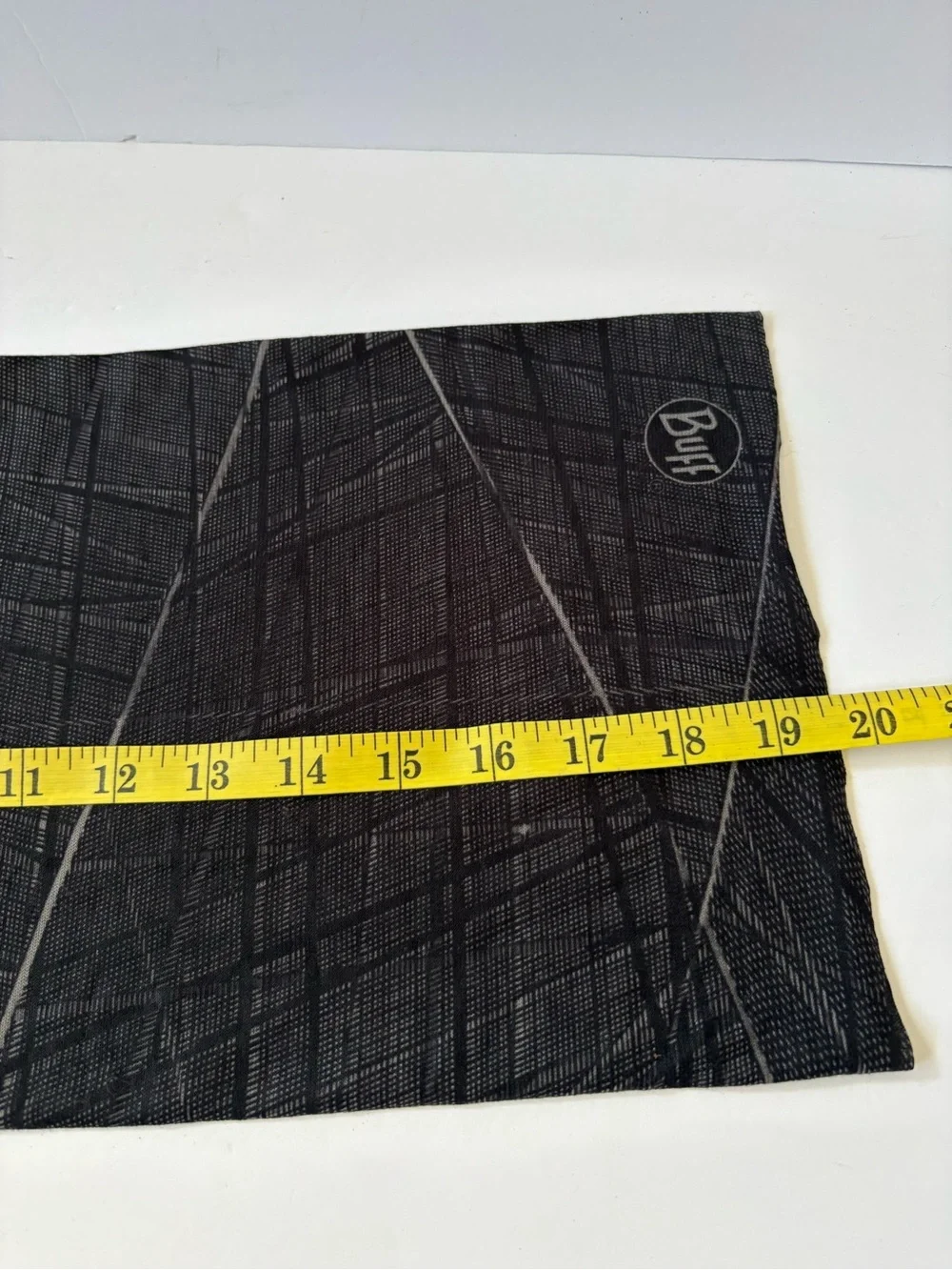 Buff Black Grey Neck Gaiter EcoStretch Neckwear Hike Work Scarf UPF50 Polyester